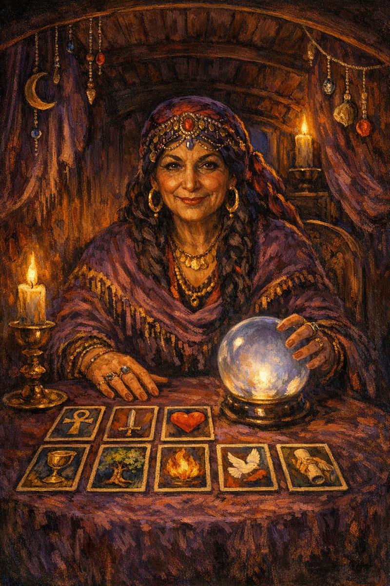 The Gypsy, painted for the Dragon Con schedule guide